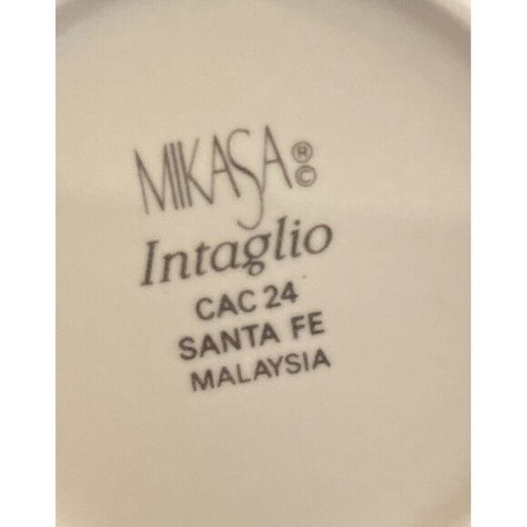 Mikasa Intaglio CAC24 Santa Fe Set Of 2 Demitasse Cups Saucers Vintage Aztec - Picture 8 of 8